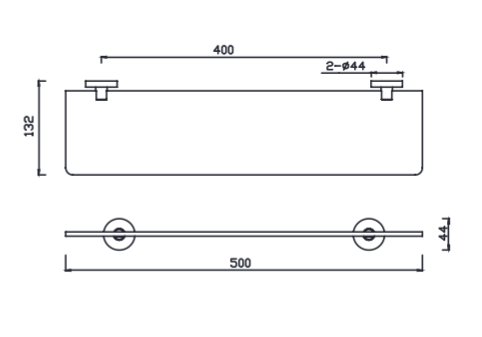 Bản vẽ kỹ thuật kệ gương American Standard Concept K-2801-50-N