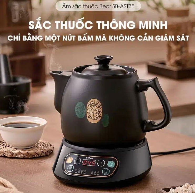 Ấm sắc thuốc Bear 