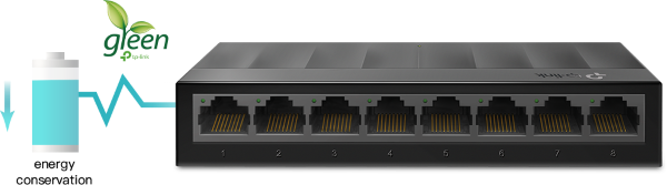 Switch TP-Link LS1008G thân thiện với môi trường