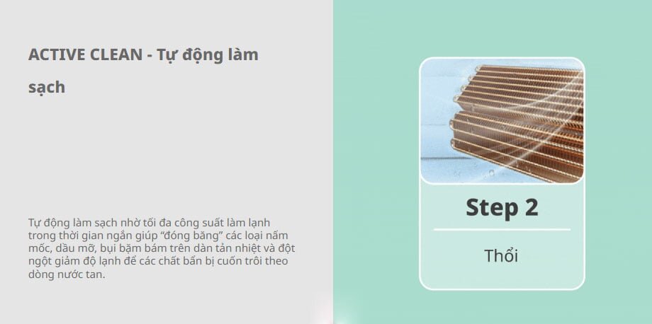 điều hòa CFS-25VAFF-V có tính năng tự động làm sạch dàn lạnh