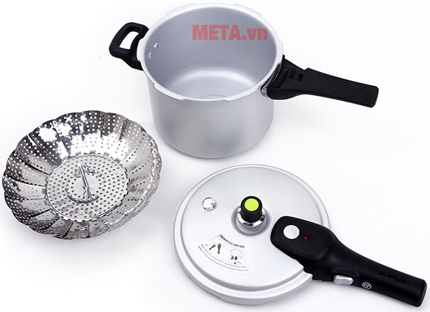 Nồi áp suất oxy hóa mềm Supor YH22N1 6 lít - Tặng kèm vỉ hấp