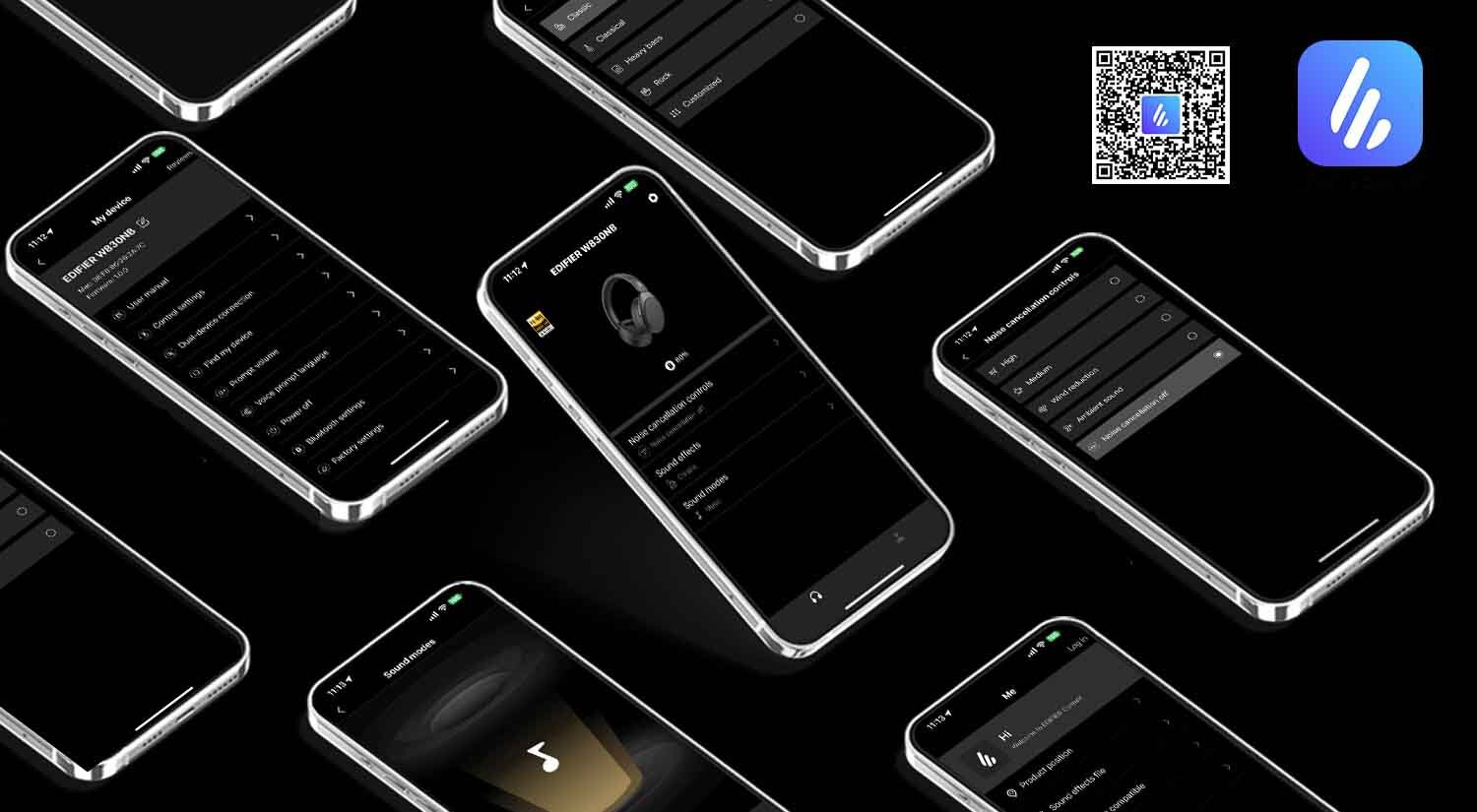 Tai nghe Bluetooth chụp tai Edifier W830NB - Màu Đen 14