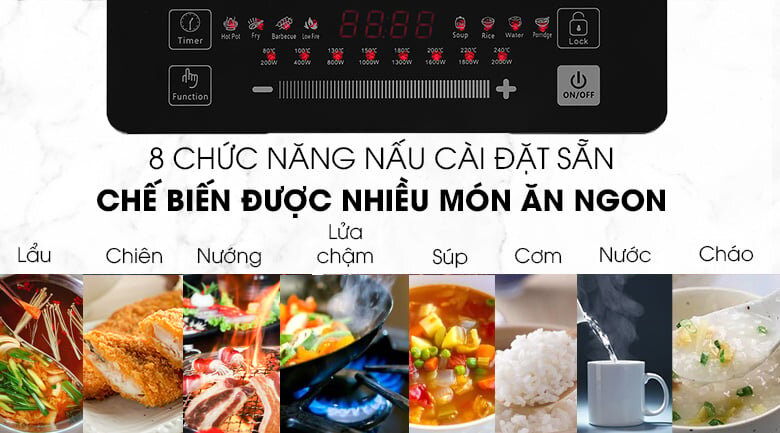 8 chức năng nấu