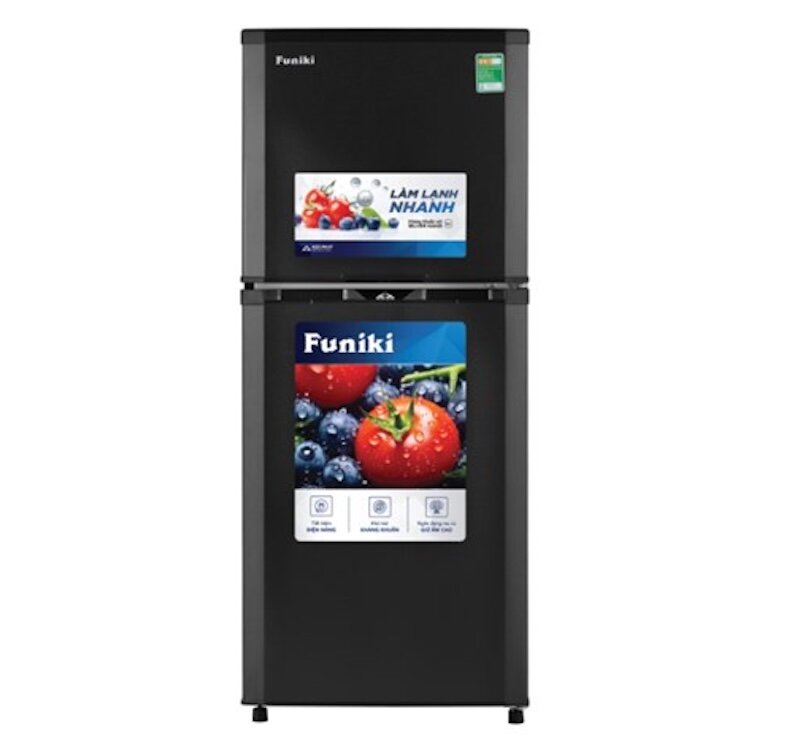 Tủ lạnh Funiki 185 lít HR T6185TDG sở hữu thiết kế kiểu tủ truyền thống ngăn đá trên