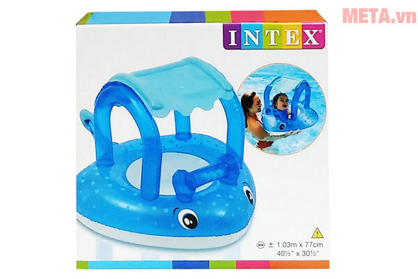 Phao bơi đôi xỏ chân mái che hình lá Intex 56590