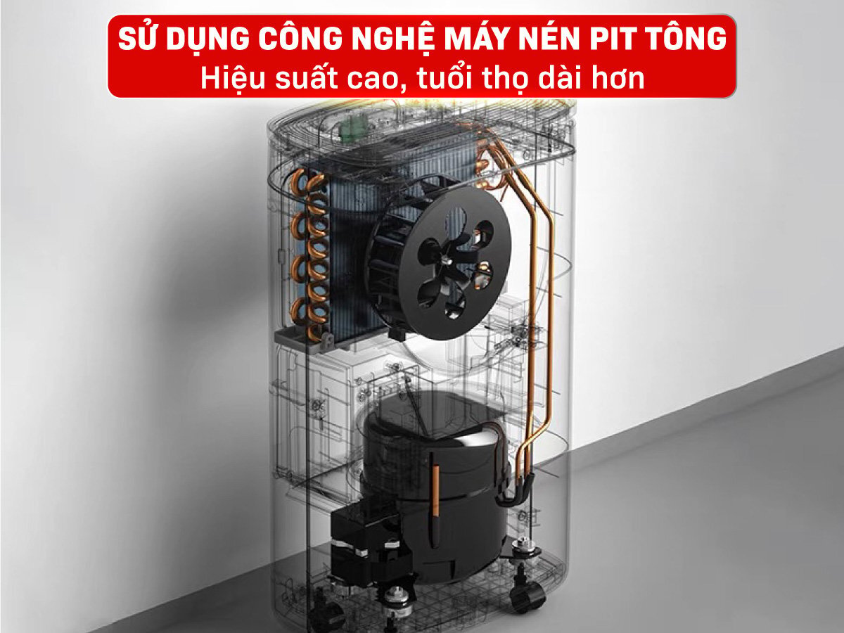 Máy hút ẩm dân dụng dùng máy nén (Block) Airplus AP10-1907EE