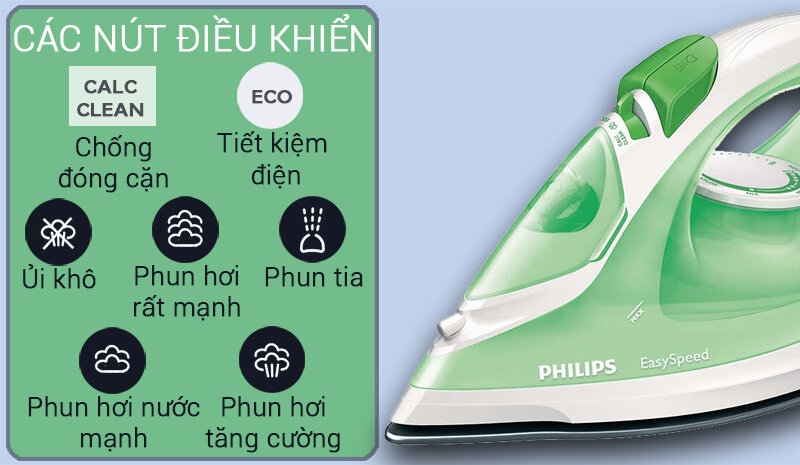 Bàn ủi hơi nước Philips GC1020 Bàn ủi hơi nước Philips GC1020