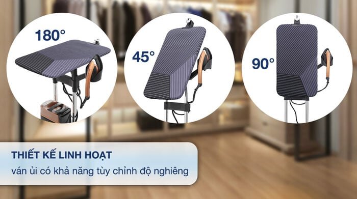 Ván ủi của bàn là Tefal Power QT2020 có thể điều chỉnh 3 hướng linh hoạt