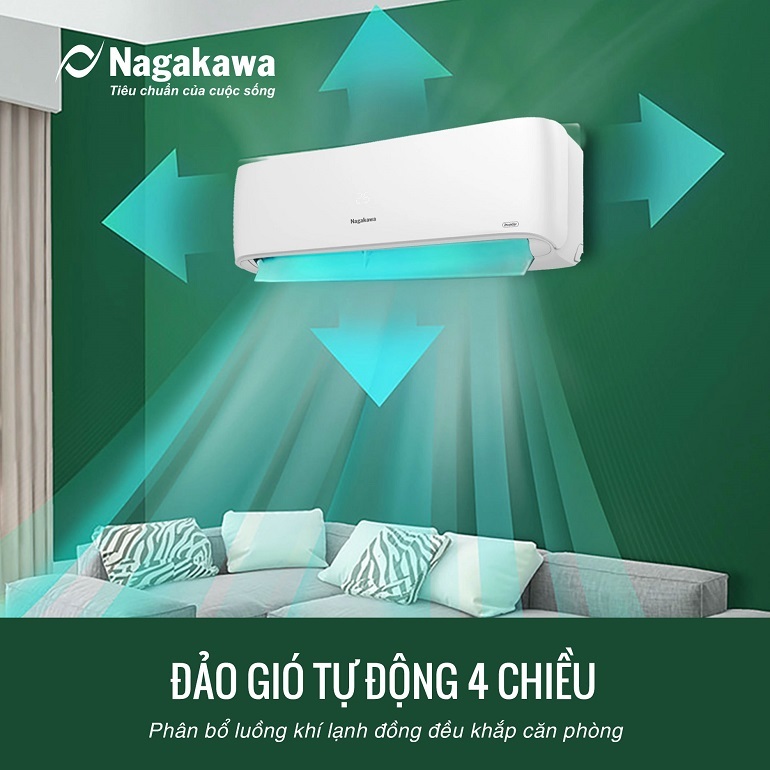 Điều hòa Nagakawa Inverter 12000 BTU 2 chiều NIS-A12R2H11 gas R-32 Điều hòa Nagakawa Inverter 12000 BTU 2 chiều NIS-A12R2H11 gas R-32