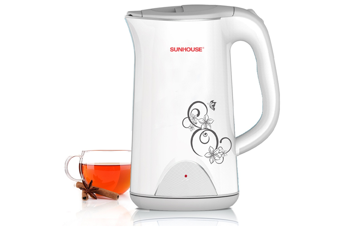 Bình siêu tốc 1.7L Inox Sunhouse SHD1385-Trắng