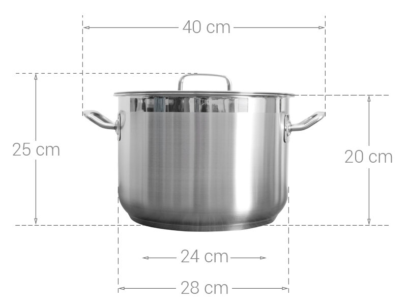 Nồi inox 3 đáy 28 cm Fivestar N28-3QB Nồi inox 3 đáy 28 cm Fivestar N28-3QB