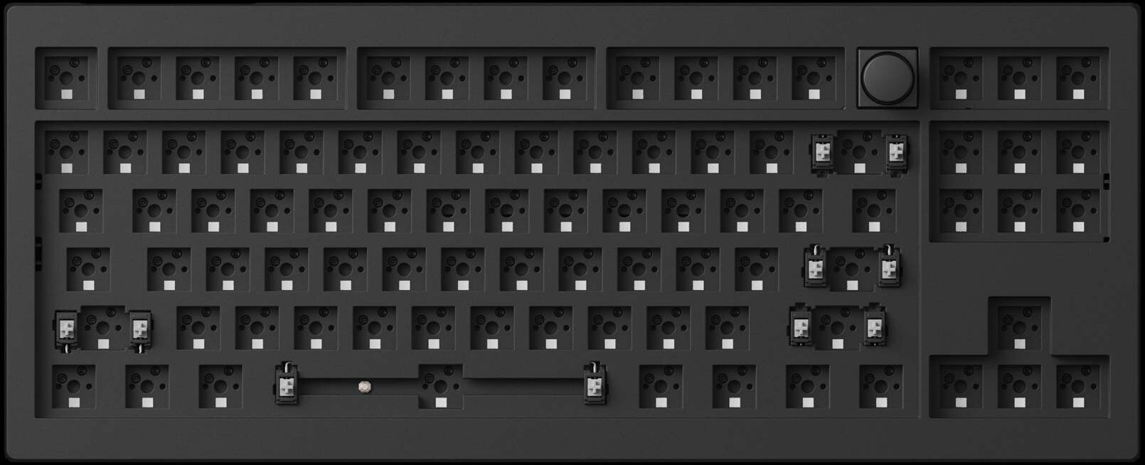 Bàn phím Keychron V3M-D1 V3 Max Swappable RGB Backlight Red Switch - Black - Knob Version 10