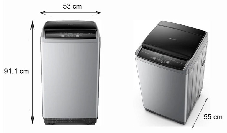 Máy giặt Sharp 7.5 Kg ES-Y75HV 3 Máy giặt Sharp 7.5 Kg ES-Y75HV