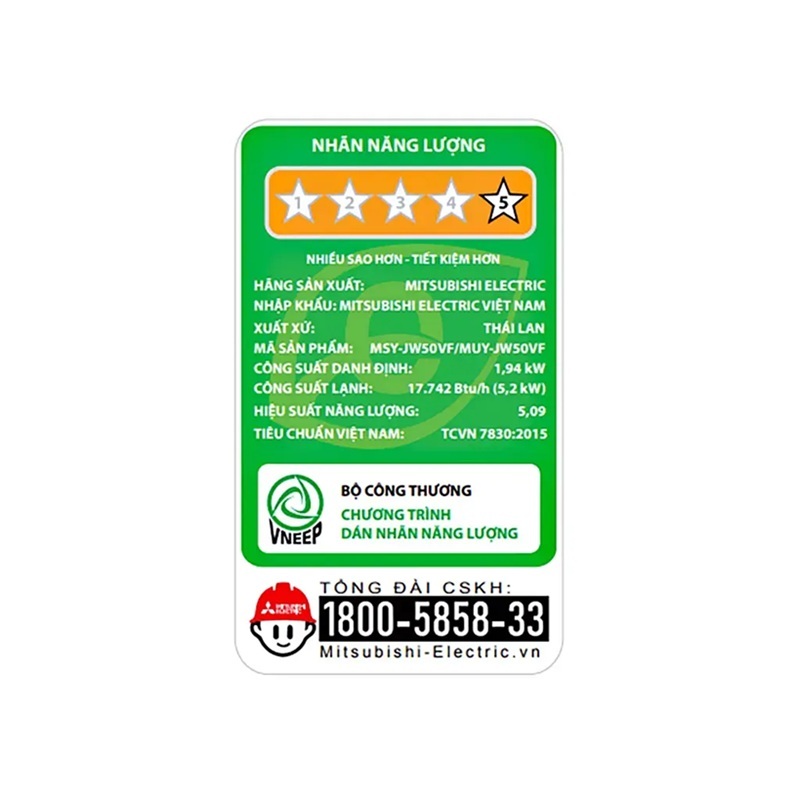 Điều hòa Mitsubishi Inverter 18000 BTU 1 chiều MSY-JW50VF gas R-32 Điều hòa Mitsubishi Inverter 18000 BTU 1 chiều MSY-JW50VF gas R-32
