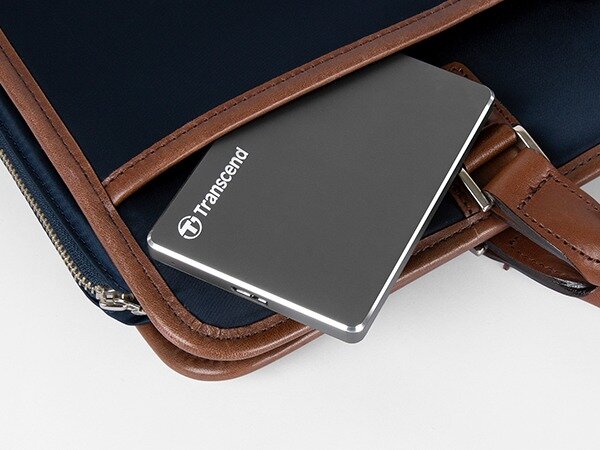 Ổ cứng di động Transcend 1TB 2.5inhc StoreJet 25C3N Vỏ Kim Loại (TS1TSJ25C3N) 2
