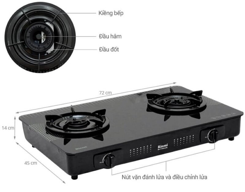 Tính năng an toàn quan trọng của bếp gas đôi Rinnai RV-715 Slim(GL-D)