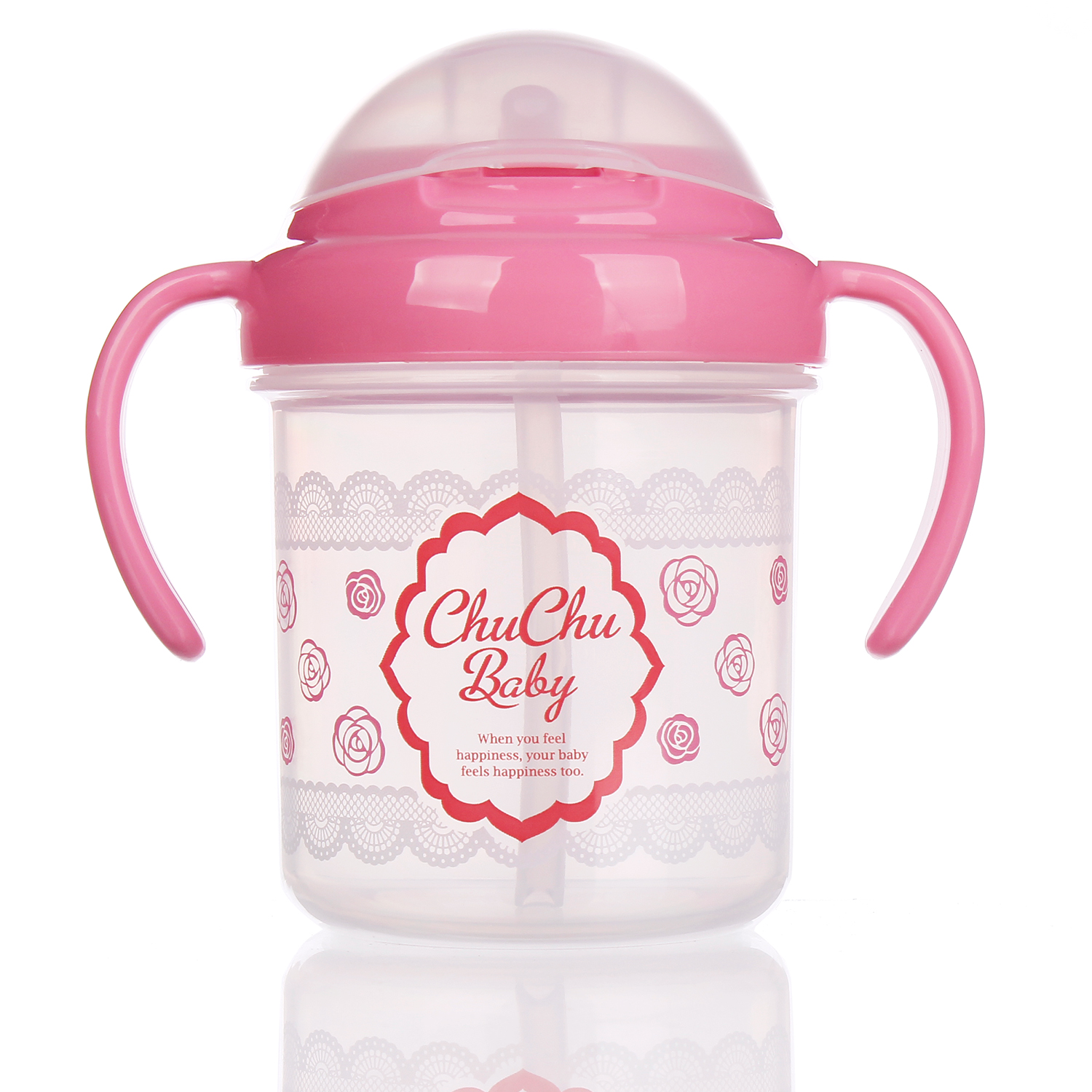  Cốc tập uống nước có ống hút Chuchu 200ml