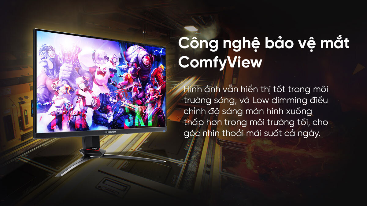 Công nghệ bảo vệ mắt trên màn hình Acer Predator XB253Q GX