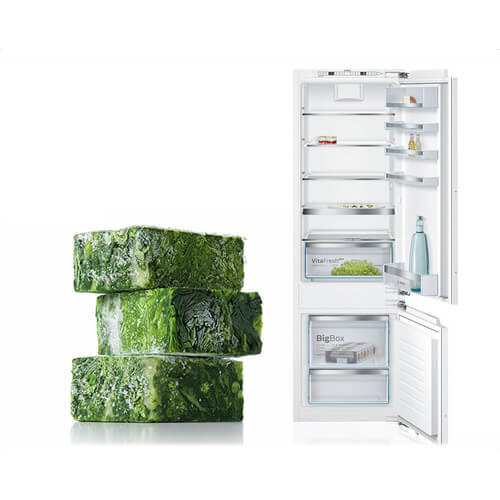 Tủ lạnh Bosch KIS87AF30Tn nhập khẩu có khả năng giữ lạnh thực phẩm đến 22h dù có sự cố mất điện