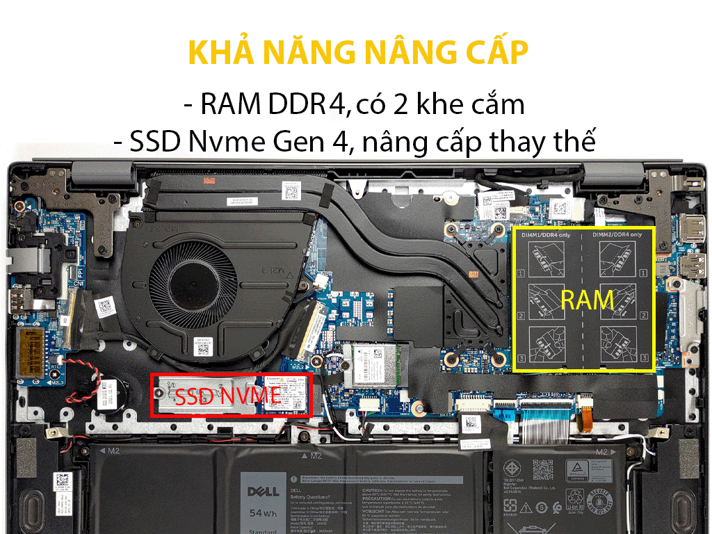 Laptop Dell Vostro 5620 (V6I5405W1) (i5 1240P 8GB RAM/512GB SSD/MX570 2G/16.0 inch FHD+/Win11/Office HS21/Xám/Vỏ nhôm) ảnh 7