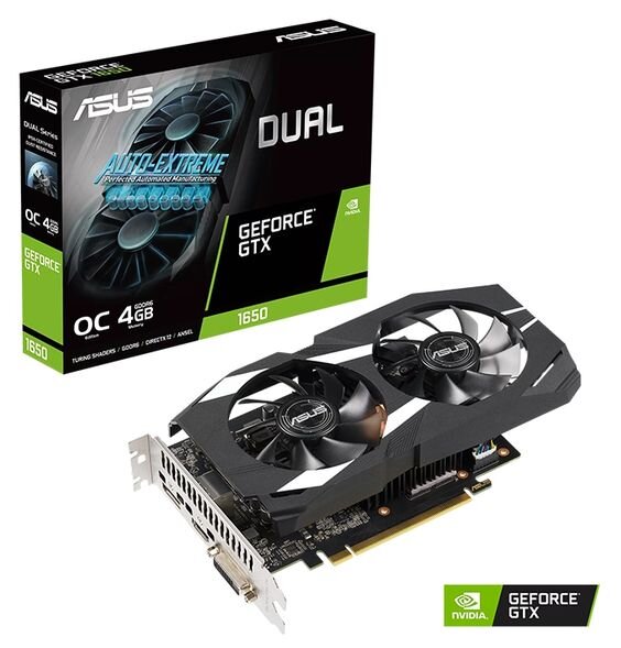 Card đồ hoạ Asus DUAL-GTX1650-O4GD6-P - 4GB GDDR6 - 128 bit