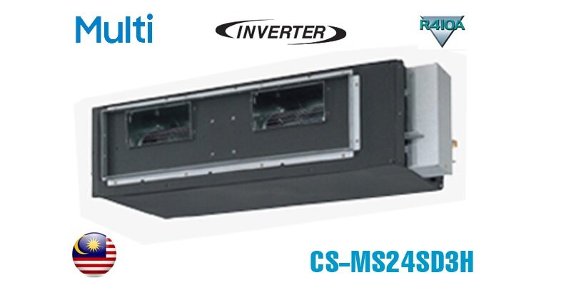 Dàn lạnh điều hòa multi âm trần nối ống gió 24000 BTU inverter Panasonic CS-MS24SD3H