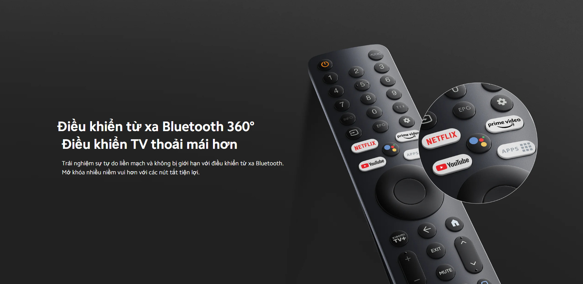 Tivi 55 inch có remote thông minh Tivi 55 inch