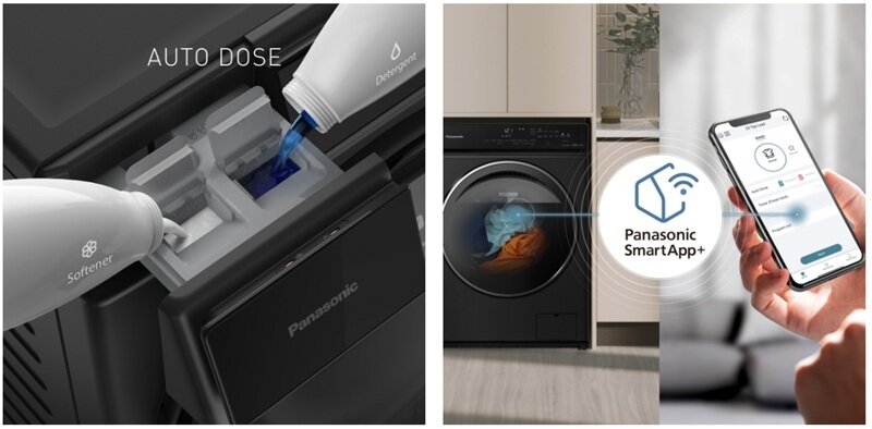 Máy giặt sấy Panasonic Inverter 11.5kg Sấy 7kg NA-S157FW1BV