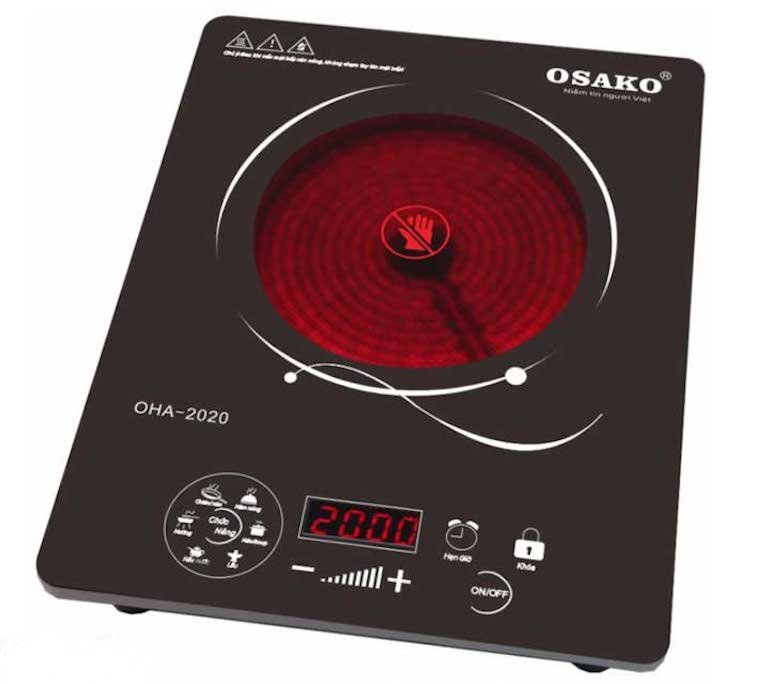 Bếp hồng ngoại dương 1 vùng nấu Osako OHA-2020