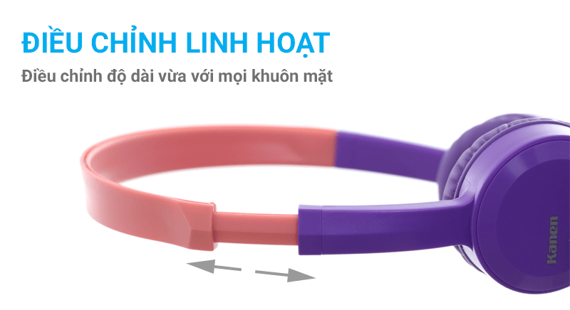 Tai nghe chụp tai Kanen IP-350 Hồng