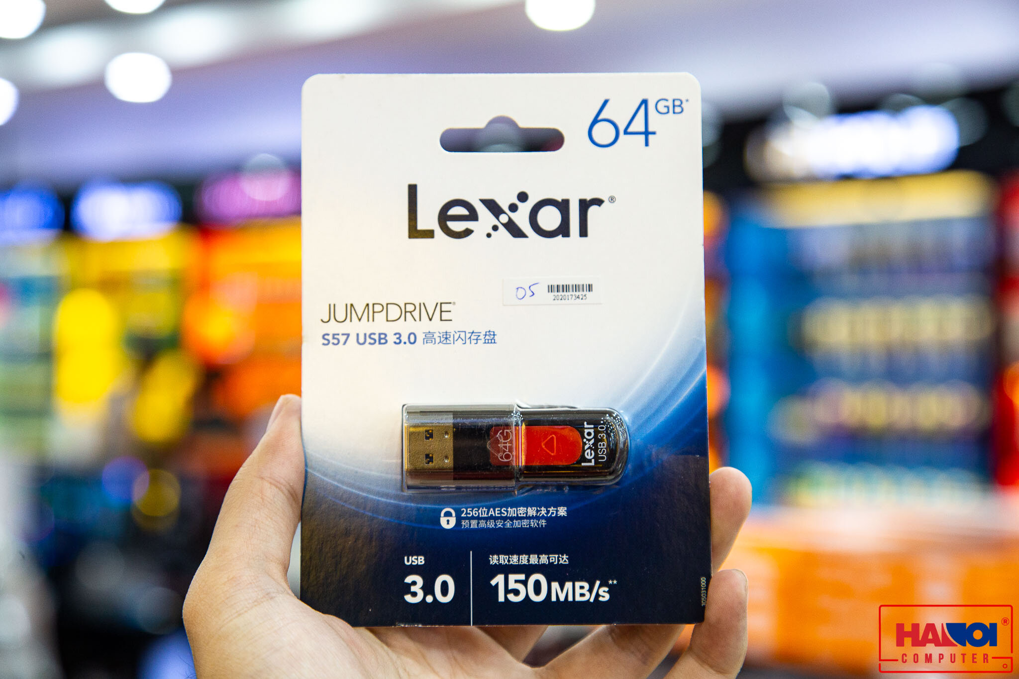 USB 64GB 3.0 Lexar S57 - LJDS57-64GABRECN