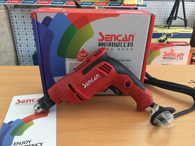 Hình ảnh thực tế máy khoan Sencan 531027 Máy khoan Sencan 531027