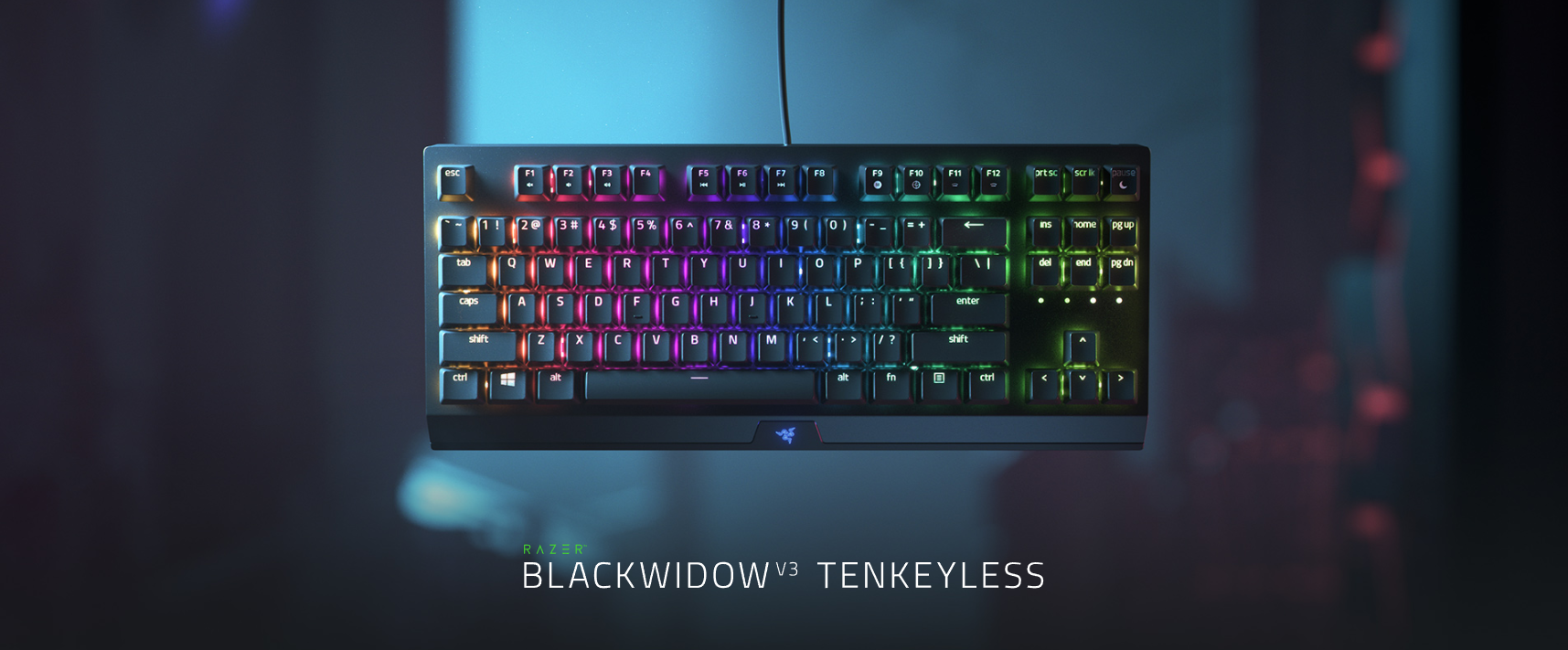 Bàn phím cơ Razer Blackwidow V3 Tenkeyless Yellow Switch (USB/RGB/Đen) (RZ03-03491800-R3M1) 1