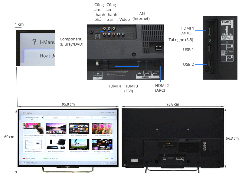 Internet Tivi LED Sony KDL-42W700B 42 inch