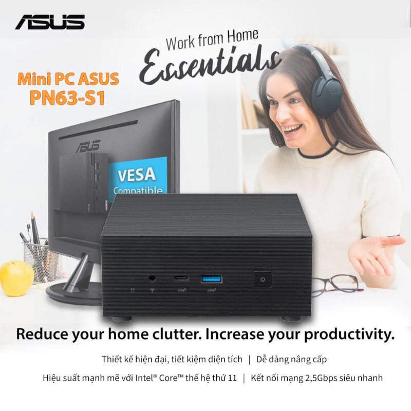 Máy tính mini Asus PN63-S1-B-S5081MD-PZ01