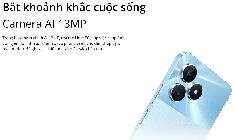 Điện thoại Realme Note 50 4GB/128GB camera