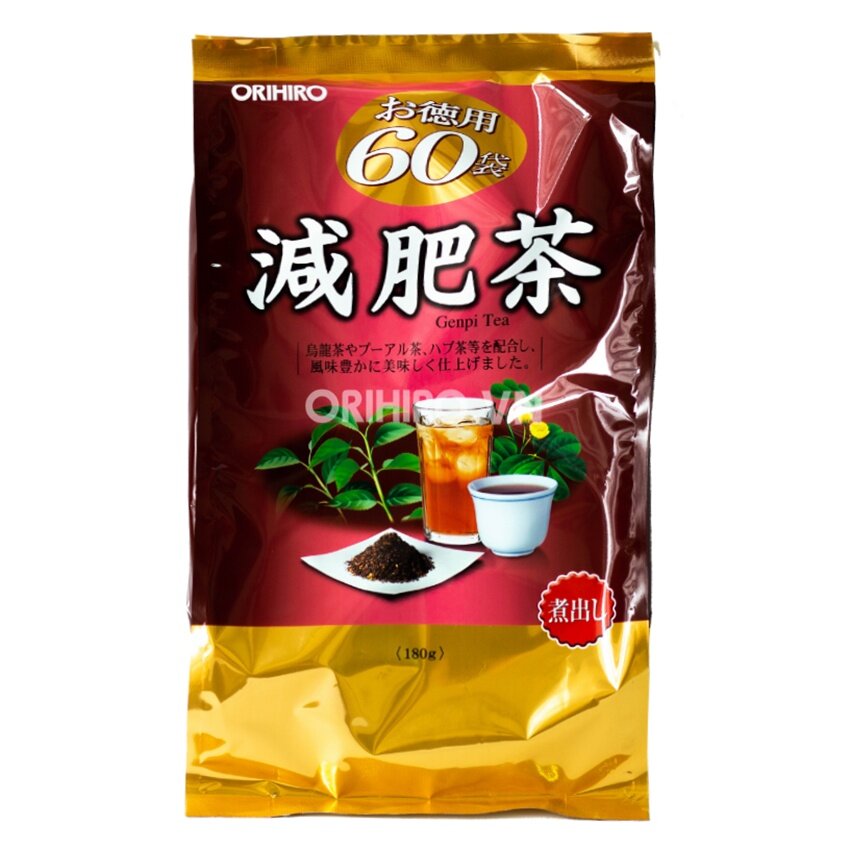 Trà giảm mỡ bụng Genpi Orihiro Nhật Bản (60 gói x 3g)