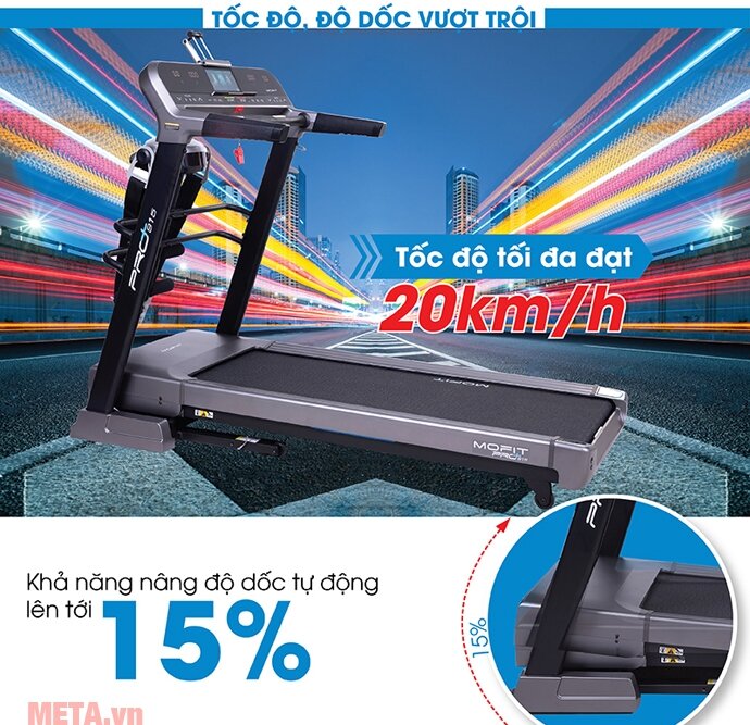 Máy chạy bộ điện cao cấp Mofit PRO915