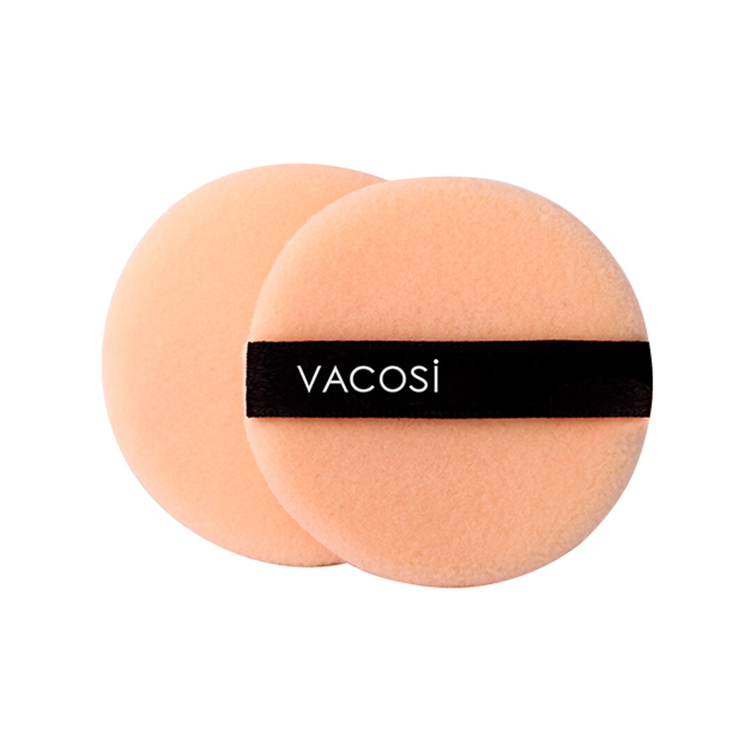 Bông Phấn Khô Tròn Vacosi Size Nhỏ BP01 (Bịch 2 Cái)