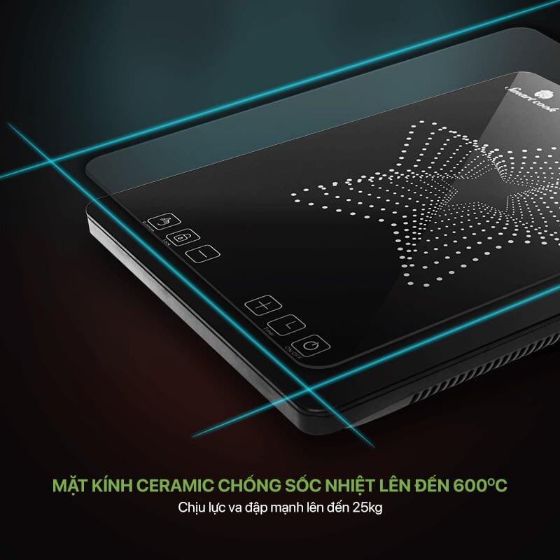 Bếp từ đơn Smartcook ICS-3869 có mặt kính chịu nhiệt