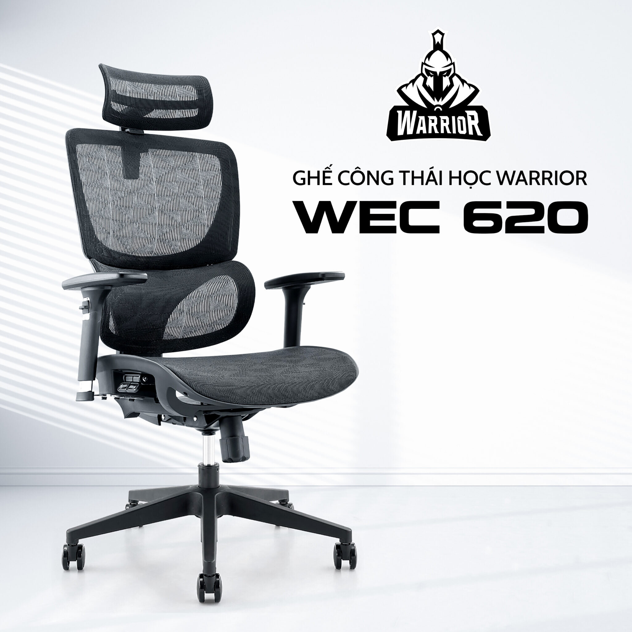 Ghế Công Thái Học WARRIOR Marshal WEC620 Grey