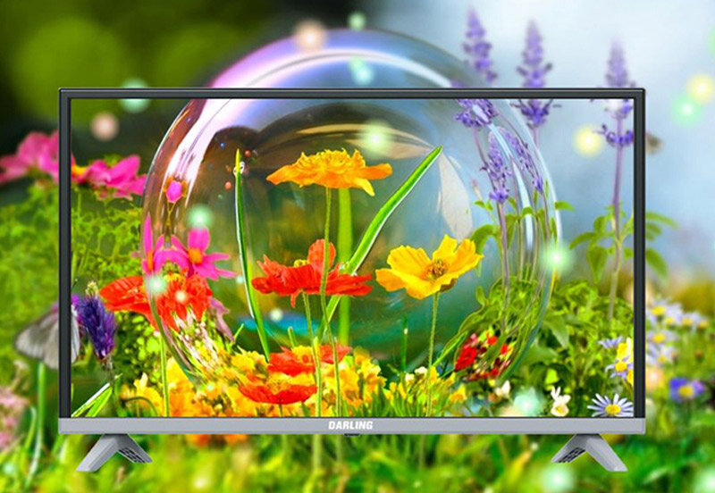 Thiết kế hiện đại với khung viền tương đối mỏng và chân đế đẹp mắt