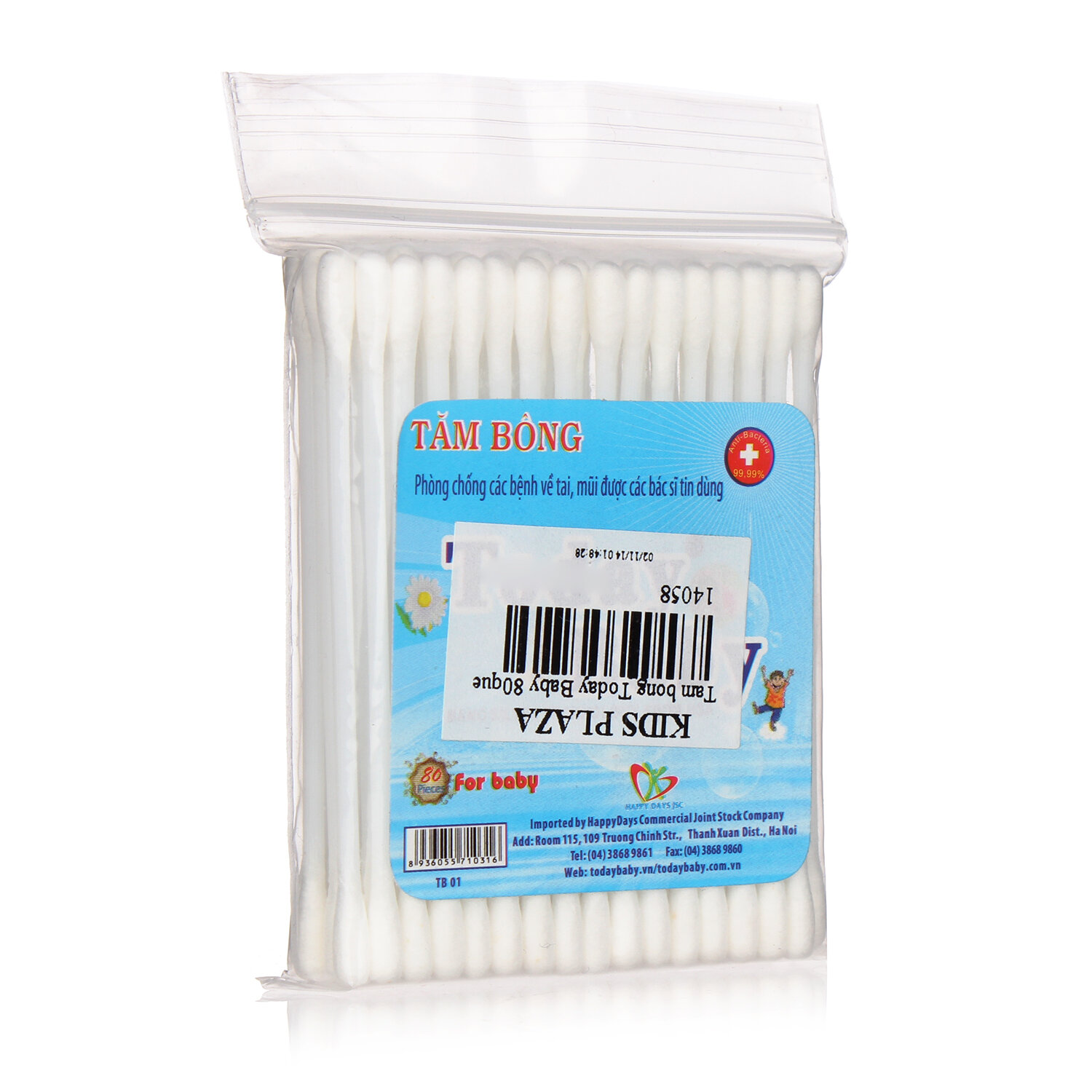  Tăm bông Today Baby 80 que