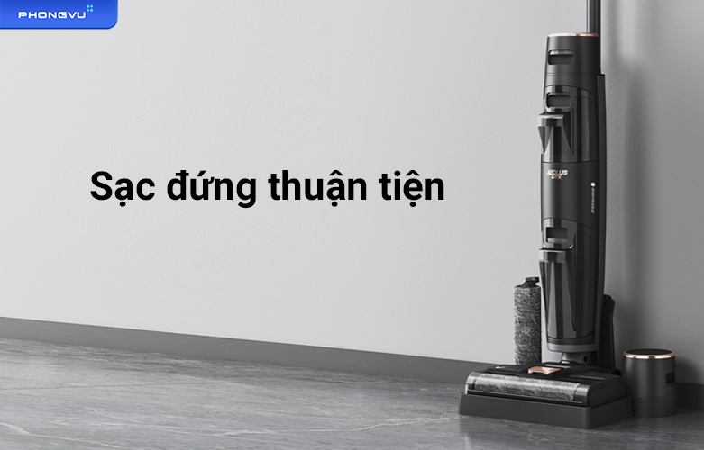 Máy hút bụi lau nhà Viomi Cyber | Sạc đứng thuận tiện