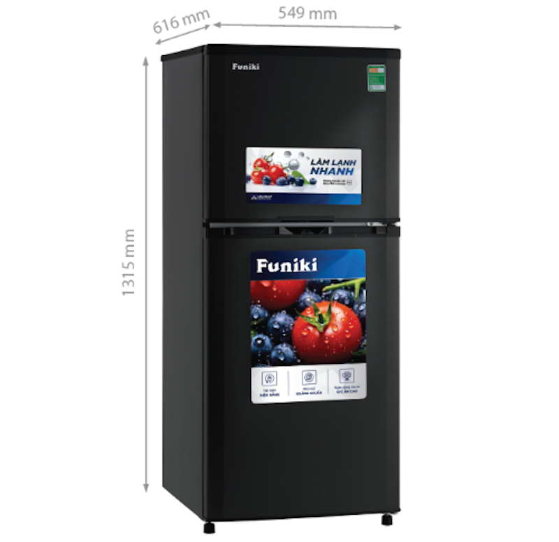 Tủ lạnh Funiki Inverter 185 lít HR T8185TDG 2 Tủ lạnh Funiki HR T8185TDG sở hữu thiết kế thanh lịch và hiện đại