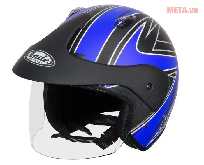 Mũ bảo hiểm 3/4 Andes 3S-306E (AS-306E) tem nhám (Size 57~59 cm) Mũ bảo hiểm 3/4 Andes 3S-306E (AS-306E) tem nhám (Size 57~59 cm)