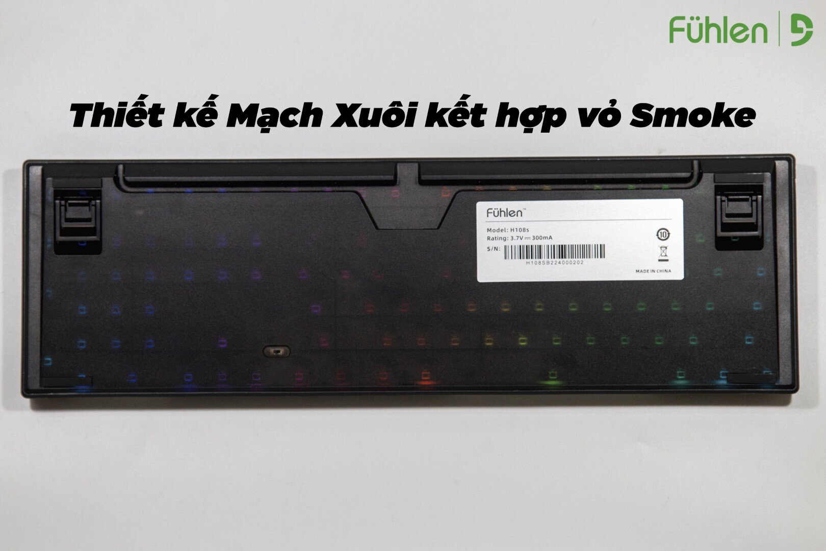 Bàn phím cơ ko dây Fuhlen H108S Panda