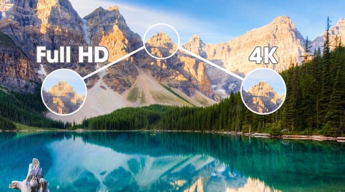 Độ phân giải 4K cho hình ảnh chi tiết, rõ nét