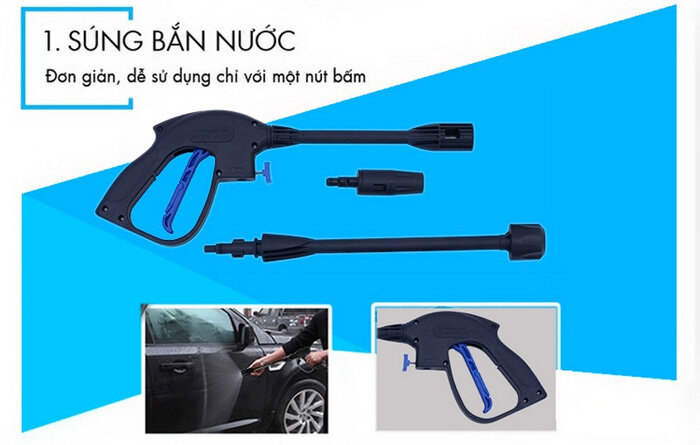 Máy xịt rửa cao áp Kachi MK-104