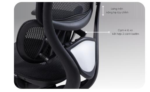 Ghế công thái học GAMI Crom 2